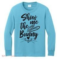 Show Me The Bunny Cute Easter Kids Long Sleeve Shirt thumb 0