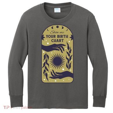 Show Me Your Birth Chart Kids Long Sleeve Shirt
