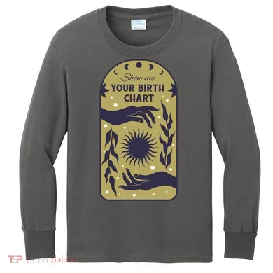 Show Me Your Birth Chart Kids Long Sleeve Shirt