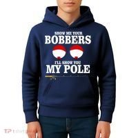 Show Me Your Bobbers I'll Show You My Pole Kids Hoodie thumb 4