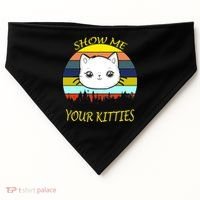 Show Me Your Kitties USA-Made Doggie Bandana thumb 0