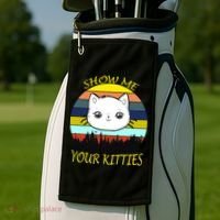 Show Me Your Kitties Golf Towel thumb 2