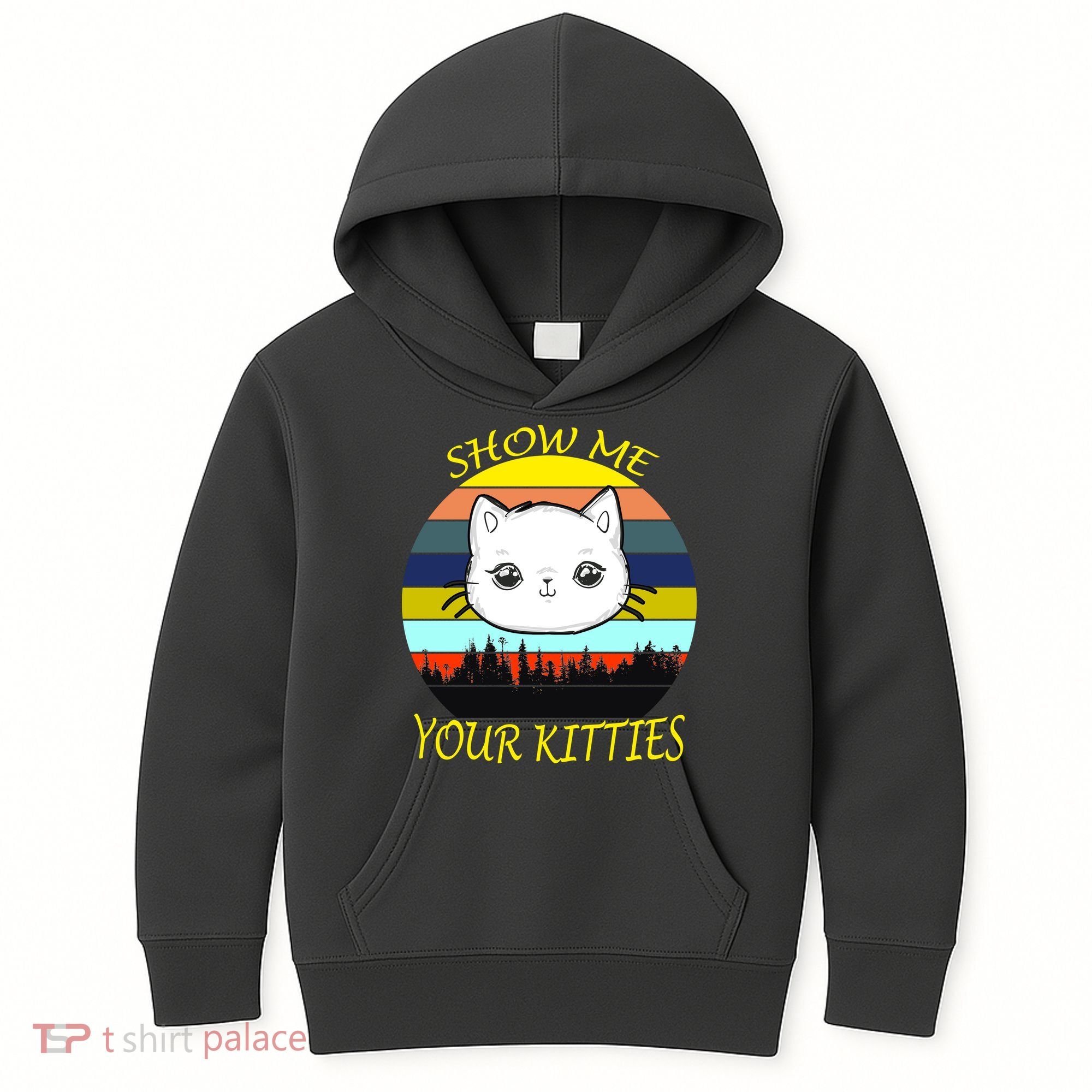 Show Me Your Kitties Kids Hoodie
