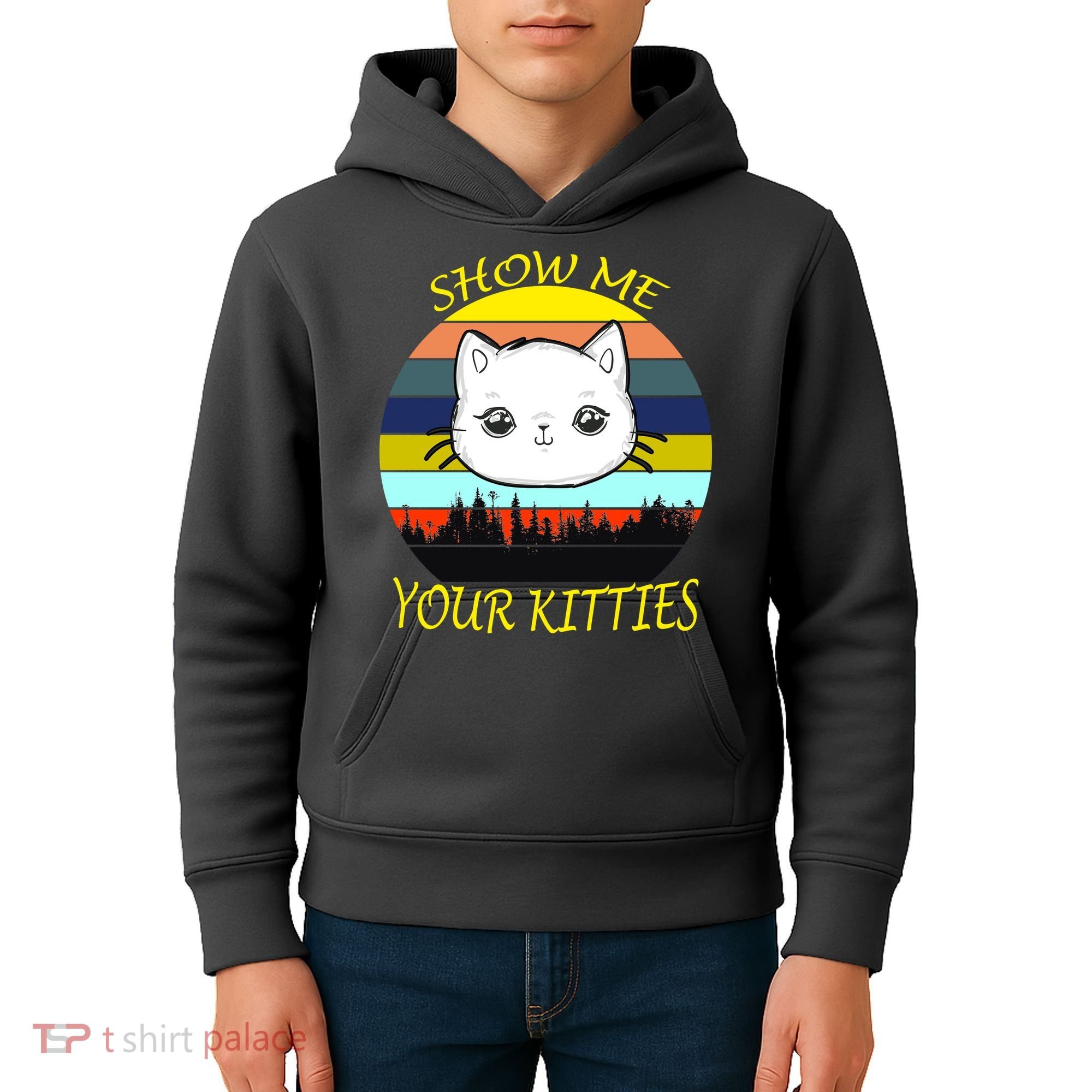 Show Me Your Kitties Kids Hoodie