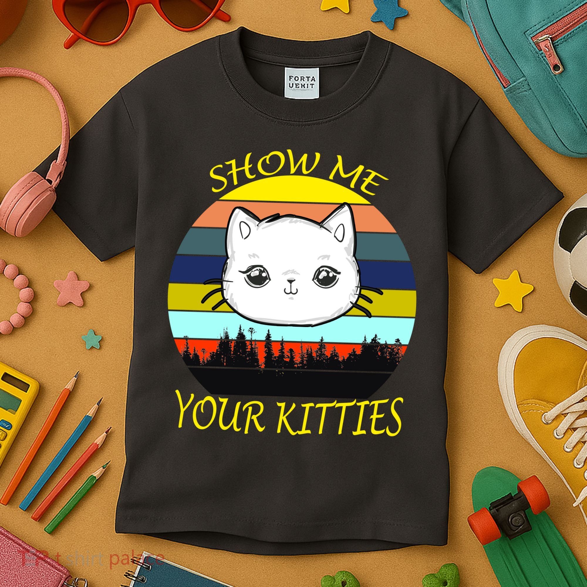 Show Me Your Kitties Kids T-Shirt