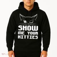 Show Me Your Kitties Funny Cat Hoodie thumb 2