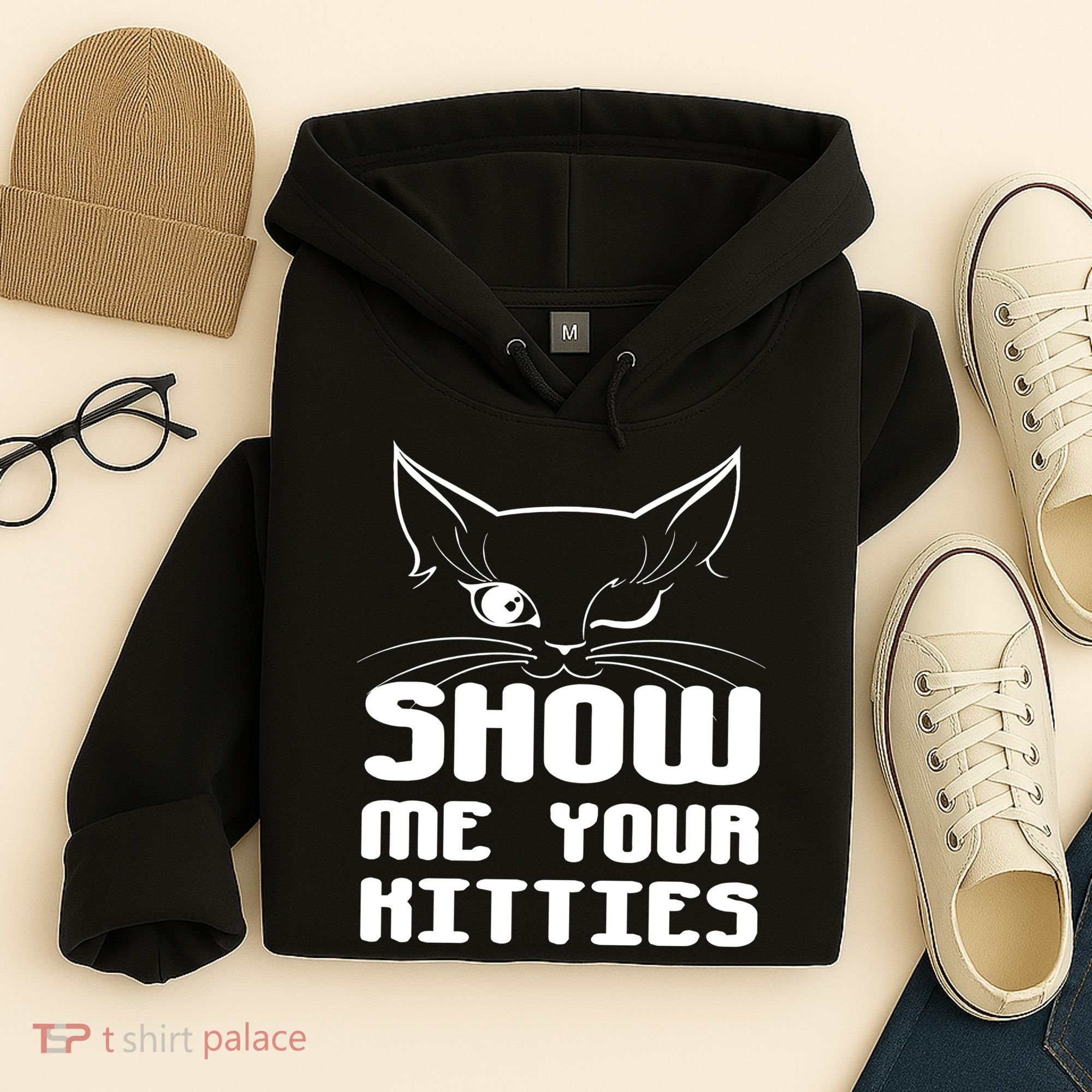 Show Me Your Kitties Funny Cat Hoodie