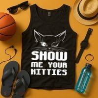Show Me Your Kitties Funny Cat Tank Top thumb 4