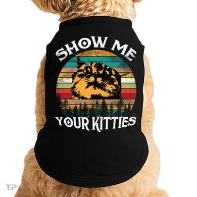 Show Me Your Kitties Retro Cat Lover Doggie Tank
