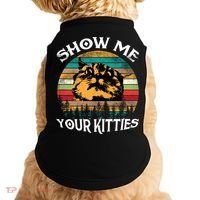 Show Me Your Kitties Retro Cat Lover Doggie Tank thumb 0