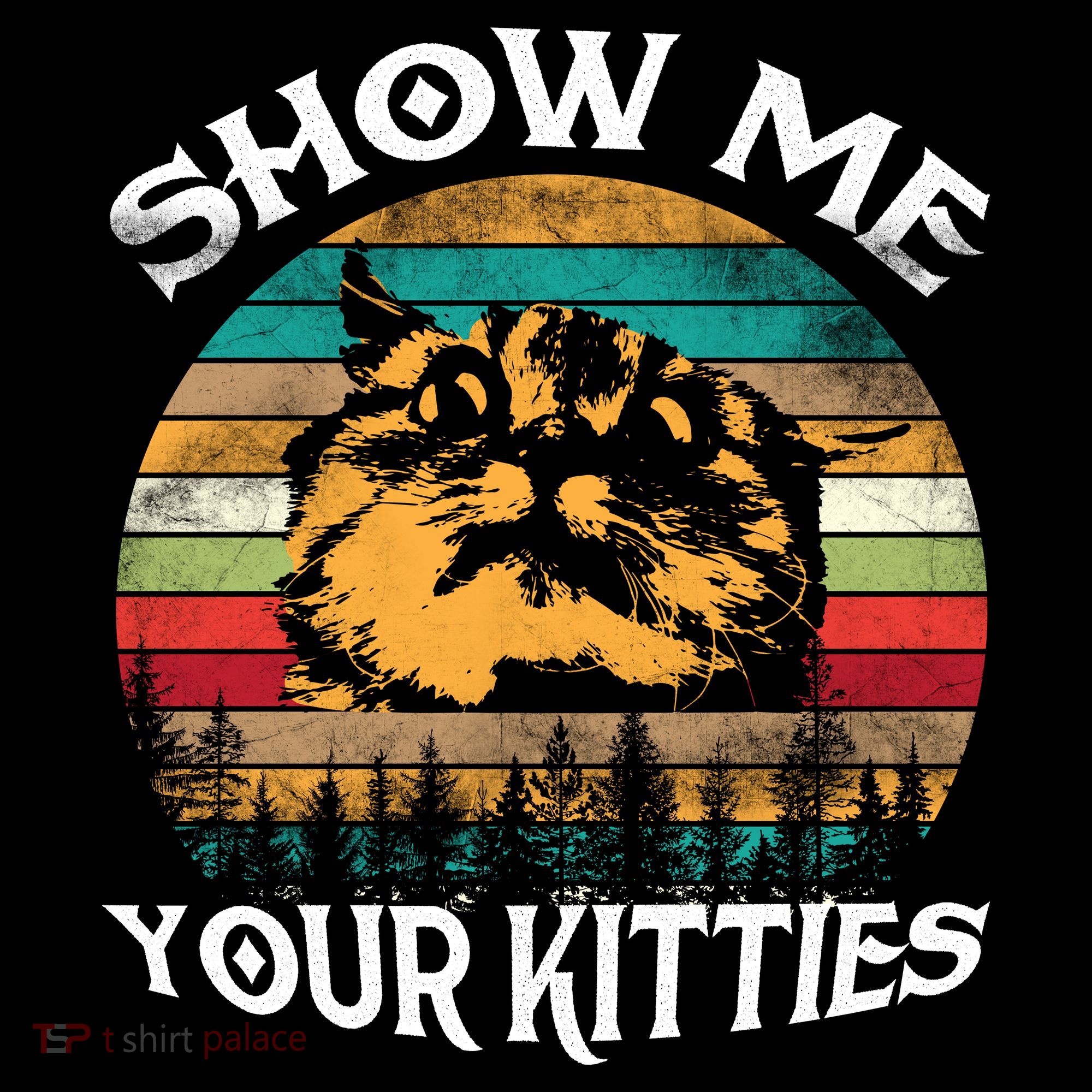 Show Me Your Kitties Retro Cat Lover Women's Hoodie