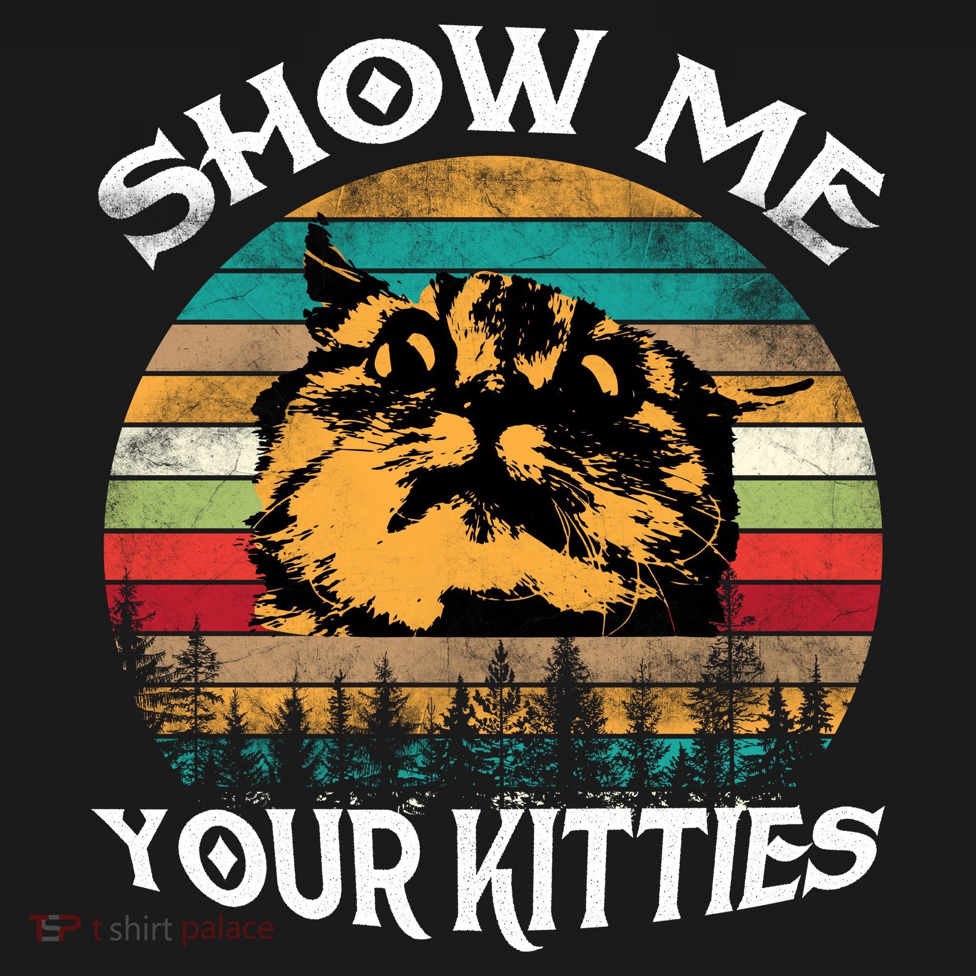 Show Me Your Kitties Retro Cat Lover Mousepad
