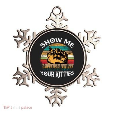 Show Me Your Kitties Retro Cat Lover Ornament