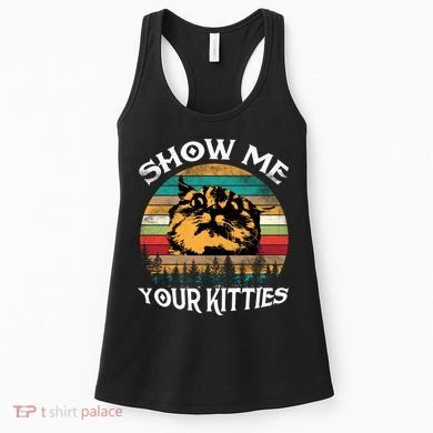 Show Me Your Kitties Retro Cat Lover Women's Tank Top