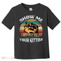 Show Me Your Kitties Retro Cat Lover Toddler T-Shirt thumb 0