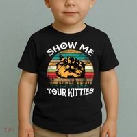 Show Me Your Kitties Retro Cat Lover Toddler T-Shirt thumb 2