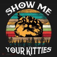 Show Me Your Kitties Retro Cat Lover Women's T-Shirt thumb 6