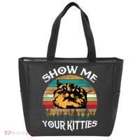 Show Me Your Kitties Retro Cat Lover Tote Bag thumb 0