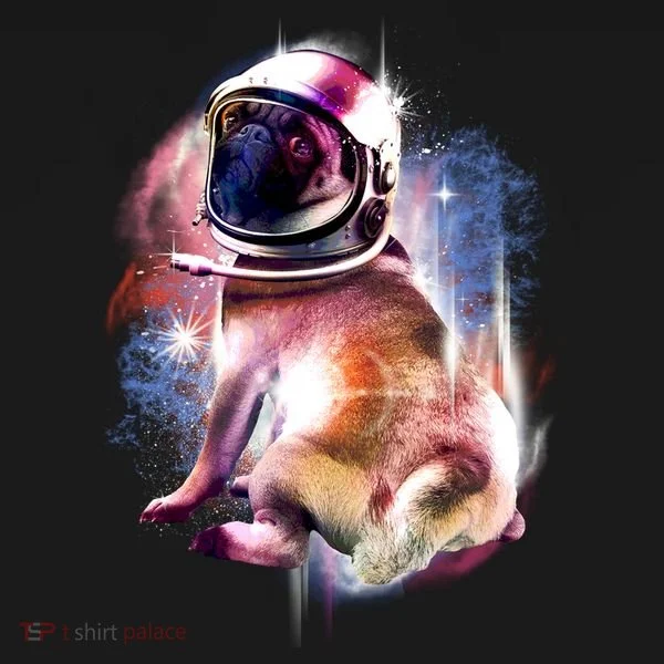 Space Hunger Pug Doggie Tank