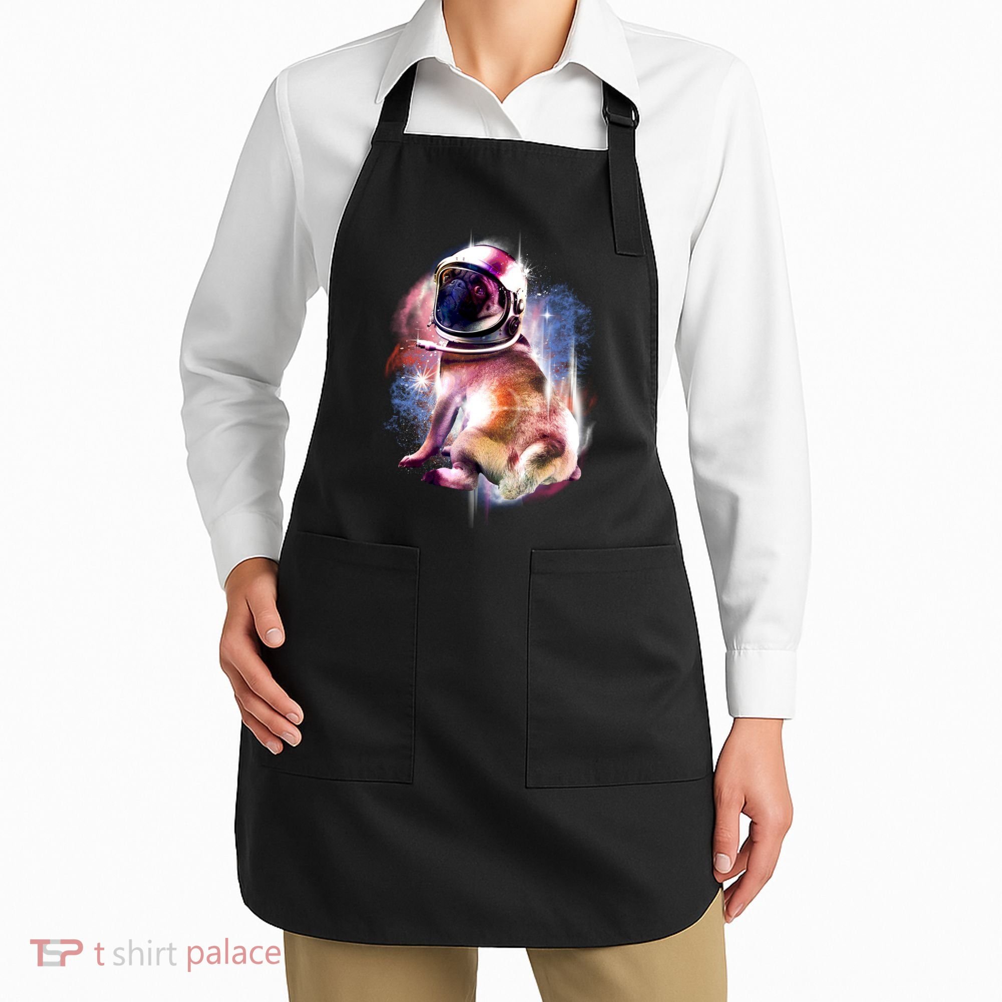 Space Hunger Pug Apron