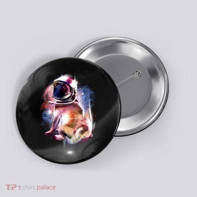 Space Hunger Pug Button