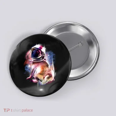 Space Hunger Pug Button