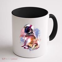 Space Hunger Pug Coffee Mug thumb 1