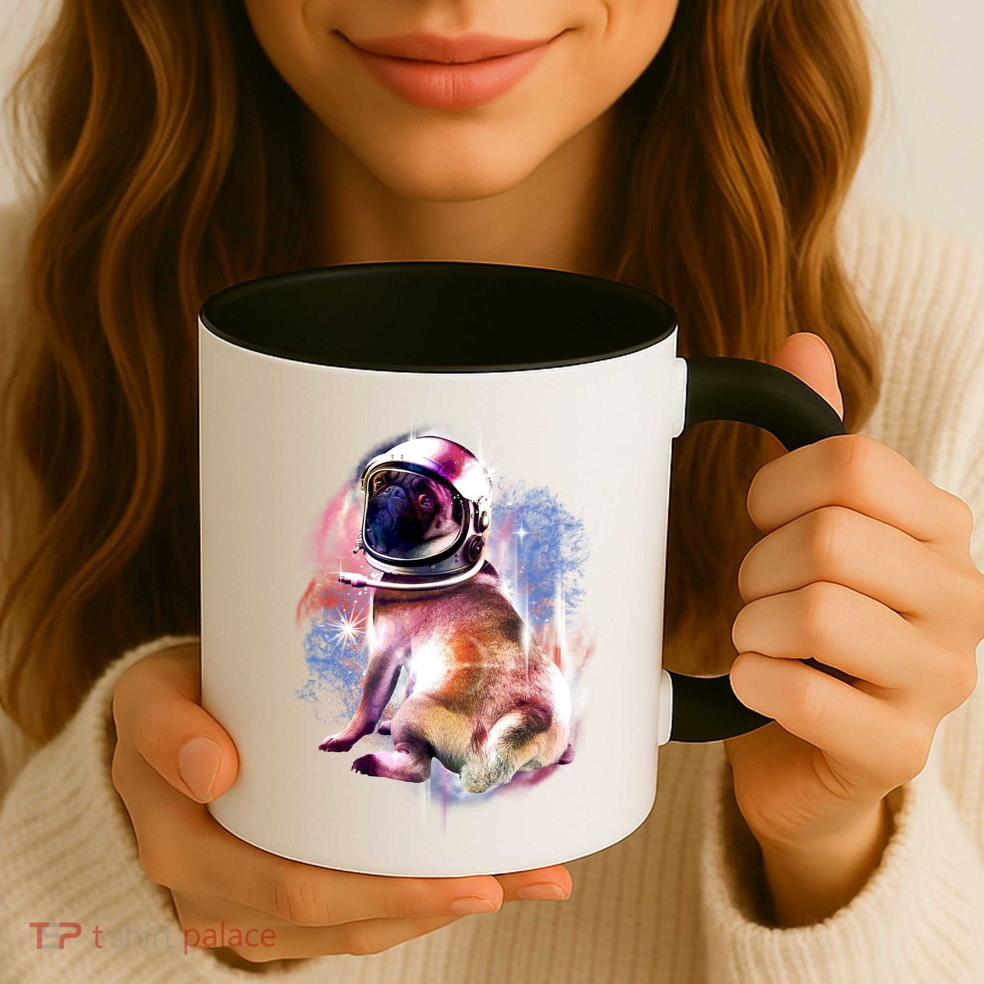 Space Hunger Pug Coffee Mug