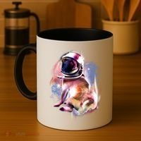 Space Hunger Pug Coffee Mug thumb 4