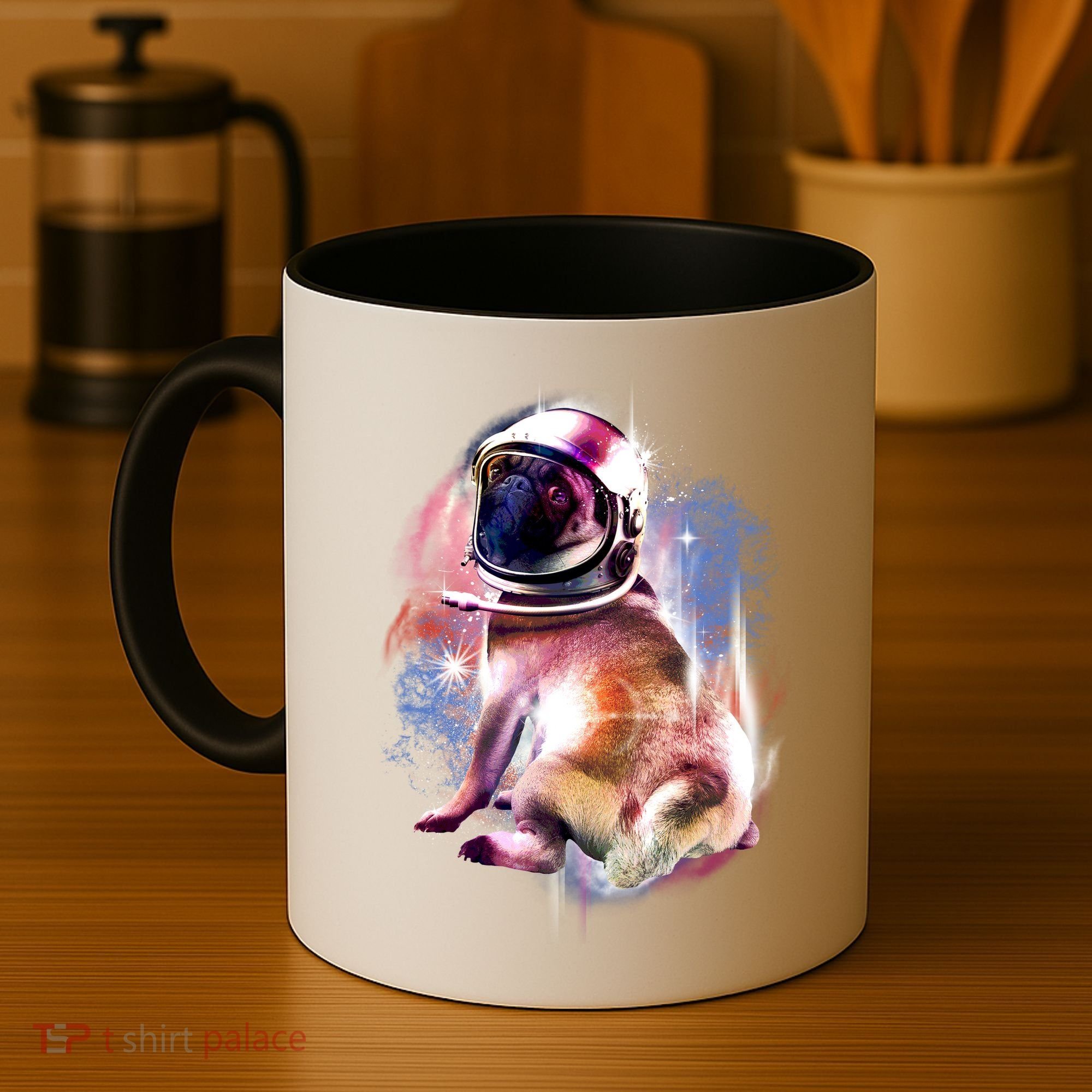 Space Hunger Pug Coffee Mug