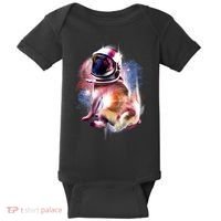 Space Hunger Pug Baby Bodysuit thumb 0