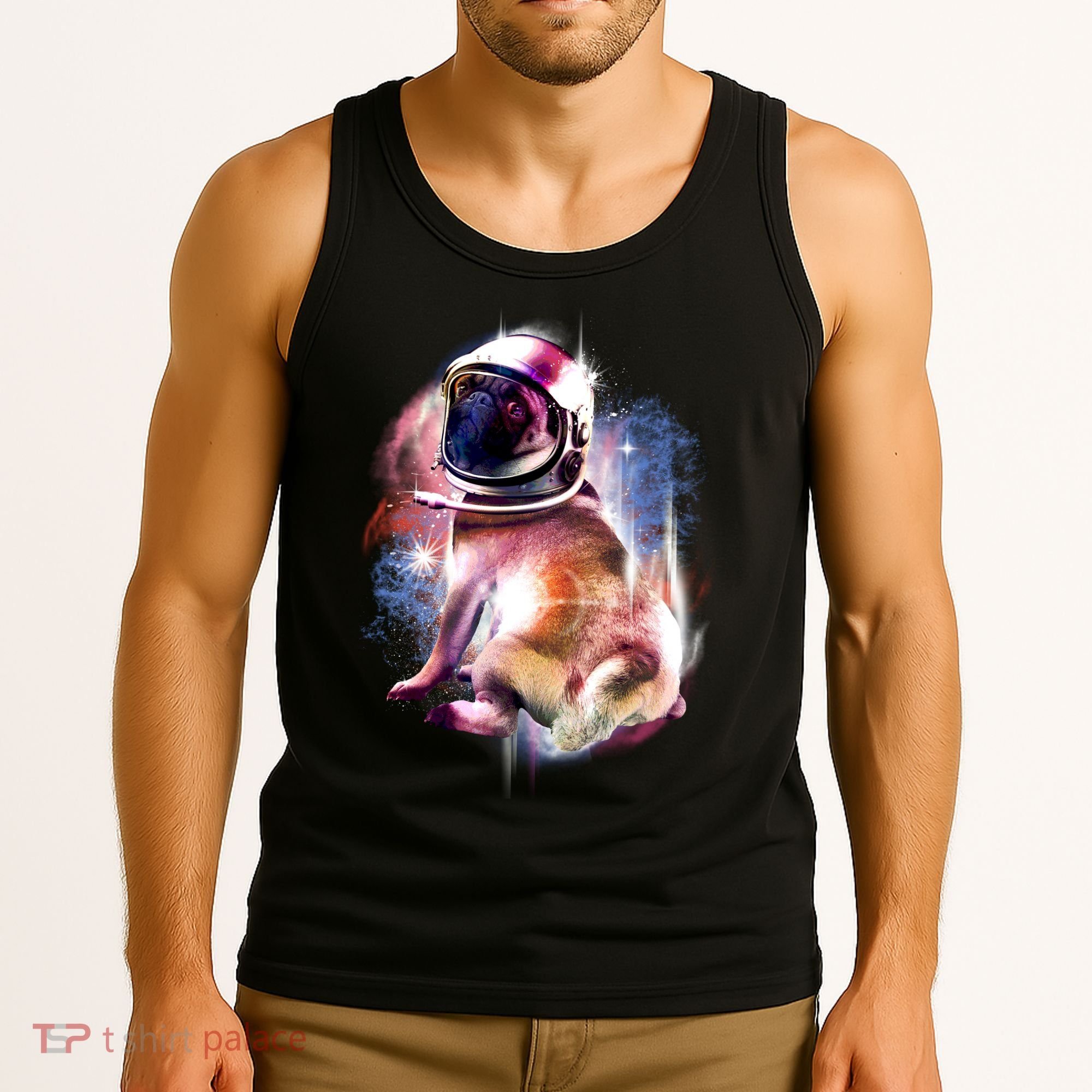 Space Hunger Pug Tank Top