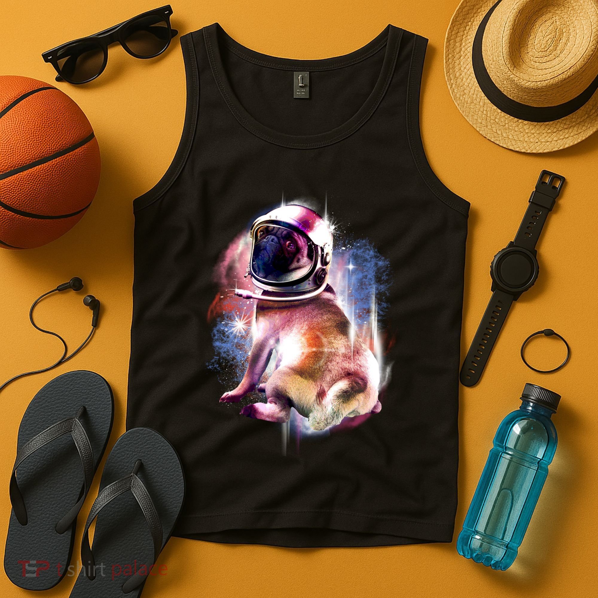 Space Hunger Pug Tank Top