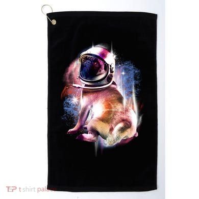 Space Hunger Pug Golf Towel