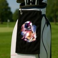 Space Hunger Pug Golf Towel thumb 2