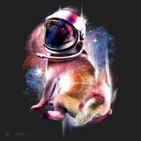Space Hunger Pug Golf Towel thumb 3