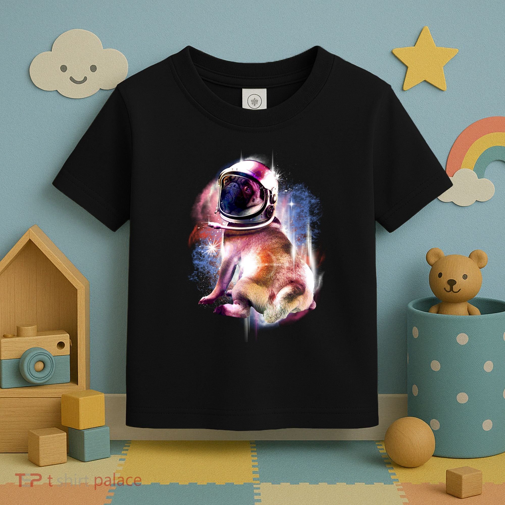 Space Hunger Pug Toddler T-Shirt