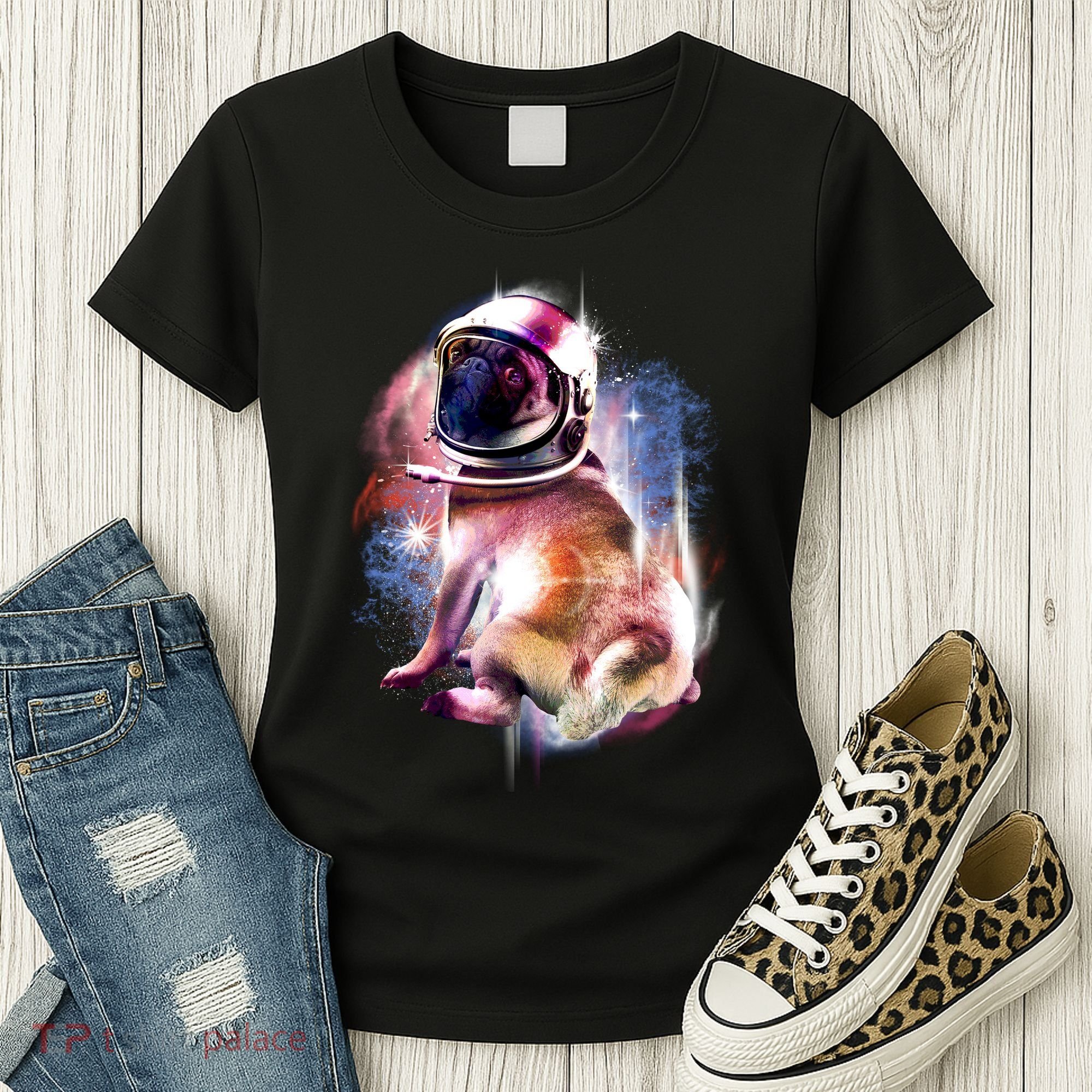 Space Hunger Pug Women's T-Shirt