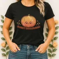 Sweet Halloween Pumpkin Women's T-Shirt thumb 2