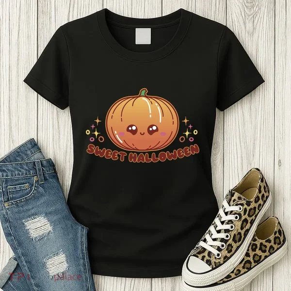 Sweet Halloween Pumpkin Women's T-Shirt