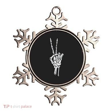 Skeleton Hand Peace Sign Ornament