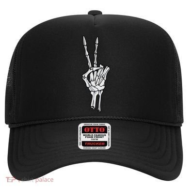 Skeleton Hand Peace Sign Hat