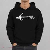 Skeleton Hand Pew Pew Hoodie thumb 0