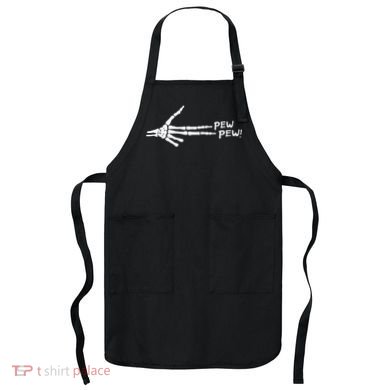 Skeleton Hand Pew Pew Apron