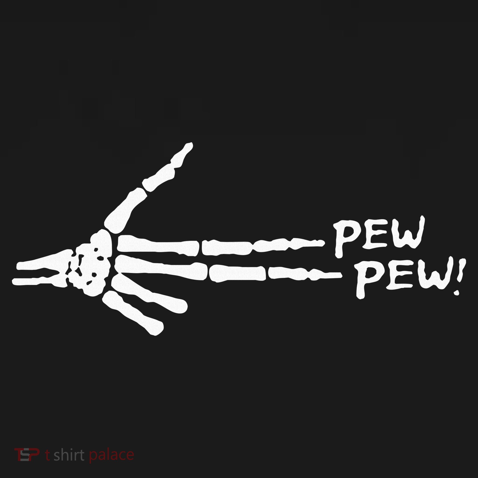 Skeleton Hand Pew Pew Pajama Set