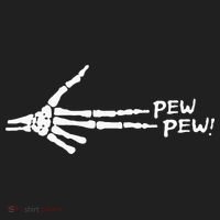 Skeleton Hand Pew Pew Tumbler thumb 3