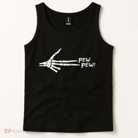 Skeleton Hand Pew Pew Tank Top thumb 2