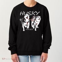 Siberian Husky Power Awesome Cute Husky Women's Sweatshirt thumb 0