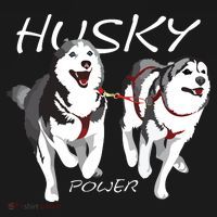 Siberian Husky Power Awesome Cute Husky Doggie Tank thumb 4