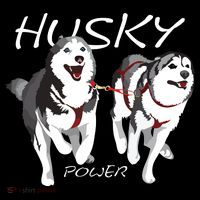 Siberian Husky Power Awesome Cute Husky Women's Hoodie thumb 2